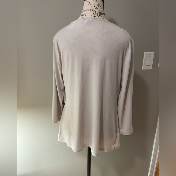 NWT-Catherine Malandrino Ivory Cowl Top - Picture 2 of 6